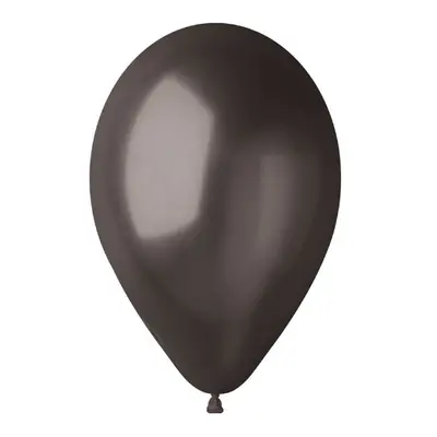 Metalické balonky černé 30 cm - 50 ks