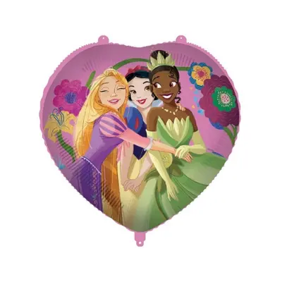 Foliový balonek srdce Disney Princess - Live Your Story 46 cm