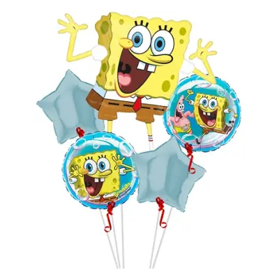 Sada fóliových balonků Sponge Bob 5 ks