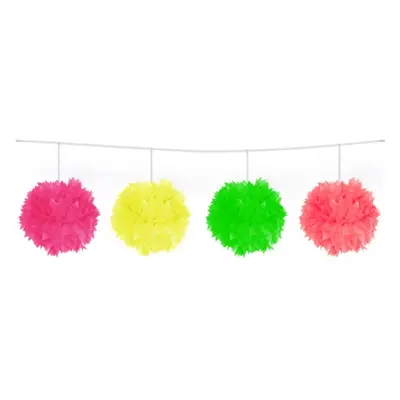 Barevná neonová girlanda Pom Pom - 3 m