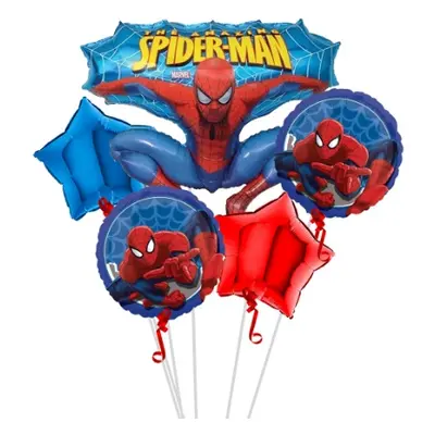 Sada fóliových balonků Spiderman - 5 ks - Smart