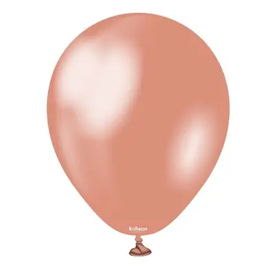 Balonky metalické, Metallic Rose Gold 30 cm/12", 50 ks