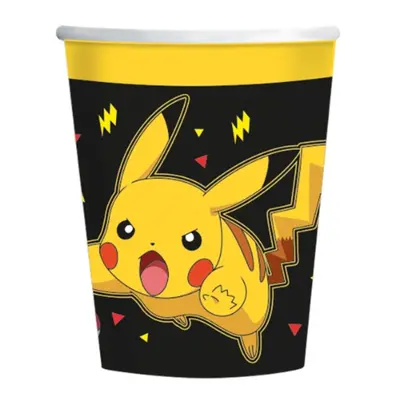 Papírové kelímky Pokemon - Pikachu 237 ml