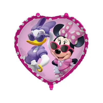 Foliový balonek srdce Minnie Mouse 45 cm