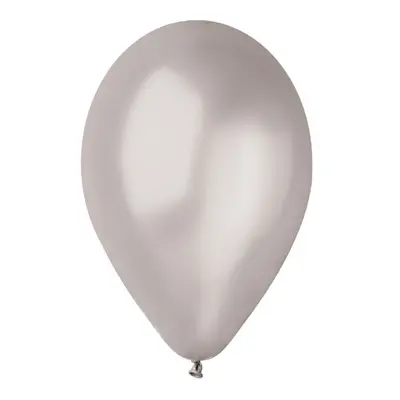 Metalické balonky stříbrné 30 cm - 50 ks