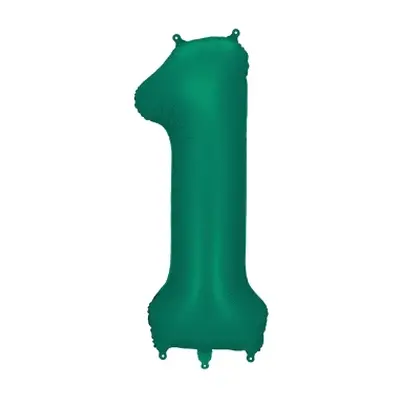 Foliová číslice Saténová tmavě zelená, Bottle Green 1 - 86 cm