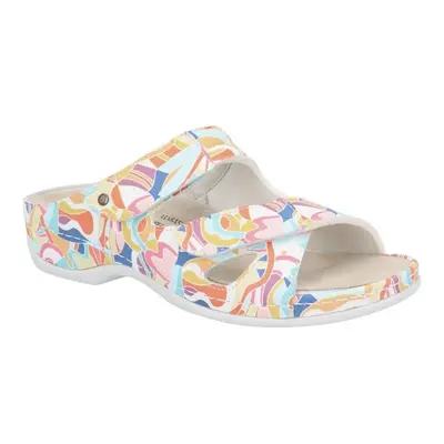 JANNA halluxový pantofel dámský abstrakt multicolor 01027-038 Berkemann