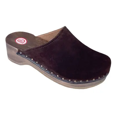 VELOURS TOEFFLER dřevák unisex hnědý 00404-443 Berkemann