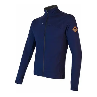 Mikina pánská SENSOR MERINO UPPER zip deep blue