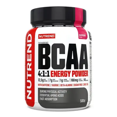 Nápoj Nutrend BCAA 4:1:1 Energy Powder 500g malina