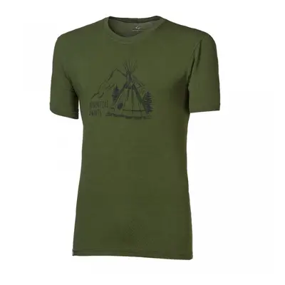 Triko krátké pánské Progress PIONEER TEEPEE khaki