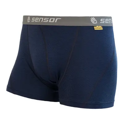 Boxerky SENSOR MERINO DOUBLE FACE tm. modré