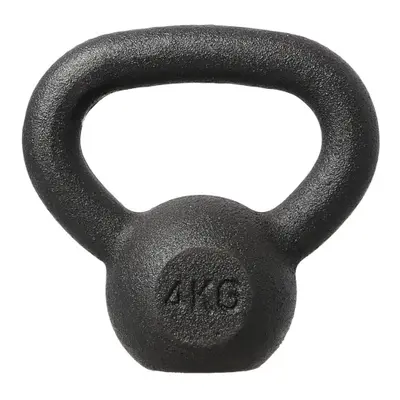 Litinový kettlebell HMS KZG04 4 kg, černý