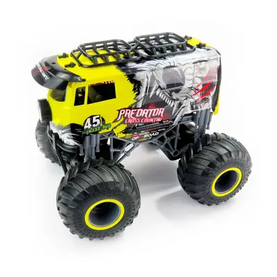 Siva RC auto Big Wheel Cars Predator Cross Country 1:16 žlutá