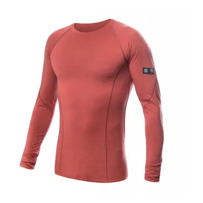 Triko dlouhé pánské SENSOR MERINO ACTIVE terracotta