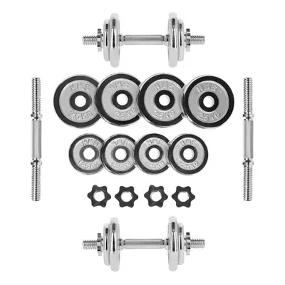 Činkový set v kufru HMS STC-20, chromovaný, 20 kg