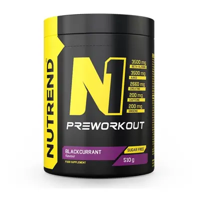 Nápoj Nutrend N1 PRE-WORKOUT 510g černý rybíz