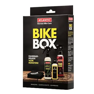 Sada Atlantic Bike čistič 200ml, lesk 200ml, olej 100ml, utěrka