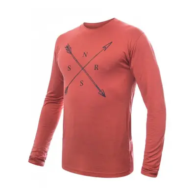 Triko dlouhé pánské SENSOR MERINO ACTIVE SNSR terracotta