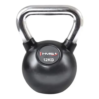 Vinylový kettlebell s chromovaným úchopem HMS KGC 12 kg