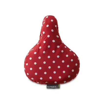 Potah na sedlo BASIL Rosa-Saddle Cover červený puntík