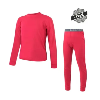 Komplet dětský SENSOR MERINO AIR SET magenta NEW