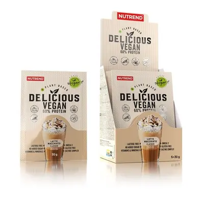 Nápoj Nutrend Delicious Vegan Protein 5x30g latte macchiato