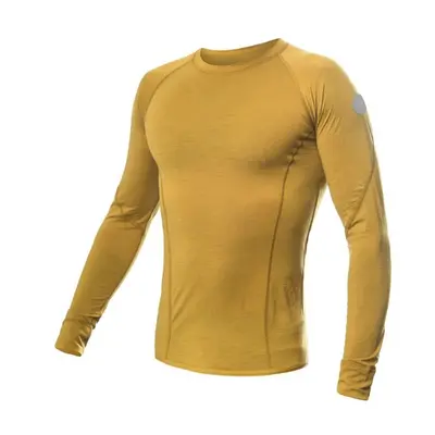 Triko dlouhé pánské SENSOR MERINO AIR mustard