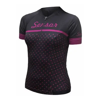 Dres krátký dámský SENSOR CYKLO TOUR black dots