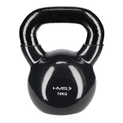 Kettlebell pokrytý vinylem HMS KNV10 10 kg, černý