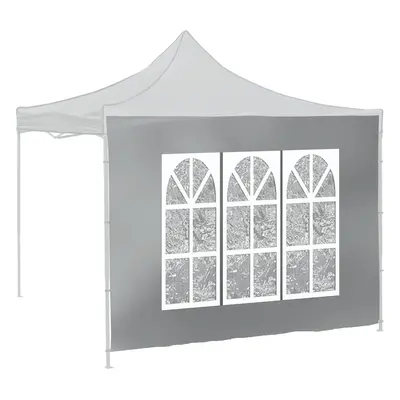 Cattara Bočnice pro párty stan WINDOW 2x3m 420D šedá WATERPROOF