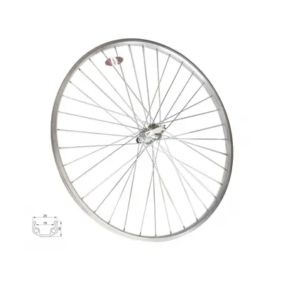 Remerx Kolo zapletené 28" 622-19 zadní RU 36 děr stříbrné Union/CnSpoke pro 7-k