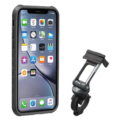 Obal na mobil TOPEAK RIDECASE pro iPhone XR černá/šedá