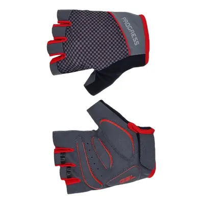 Rukavice cyklistické Progress SOLAR MITTS černo/červené