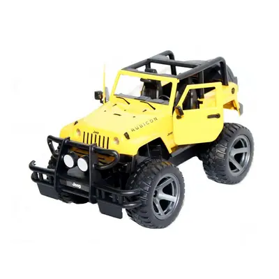 Siva RC Jeep Wrangler 1:14 žlutá, dálkově otevírané dveře