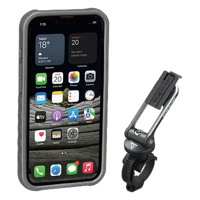 Obal na mobil TOPEAK RIDECASE pro iPhone 13 Pro černá/šedá