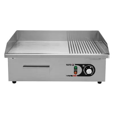 Yato Gastro Grilovací deska drážka/hladká 3000W 550mm