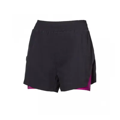 Kalhoty krátké dámské Progress CARRERA SHORTS 2v1 černé / višňové