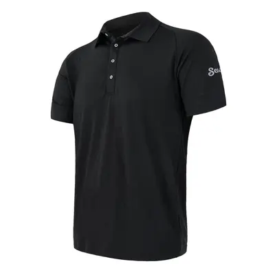 Triko krátké pánské SENSOR MERINO ACTIVE POLO černé