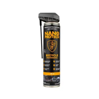 Olej NANOPROTECH Bicycle spray na řetězy, rám a další části 300ml