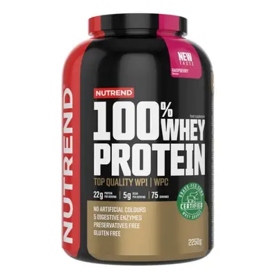 Nápoj Nutrend 100% WHEY PROTEIN 2250g malina