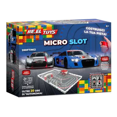 RE.EL Toys autodráha Micro Slot Race Audi 1:87 LED světla