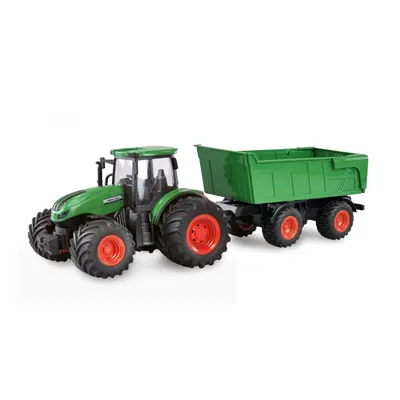 Amewi RC Traktor 2,4 Ghz se sklápěcím přívěsem, světla, zvuk 1:24