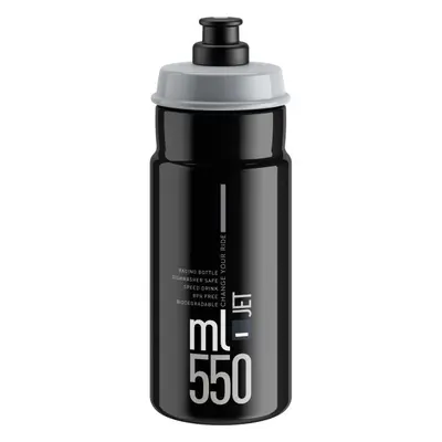 Lahev ELITE Jet Black šedé logo, 550 ml