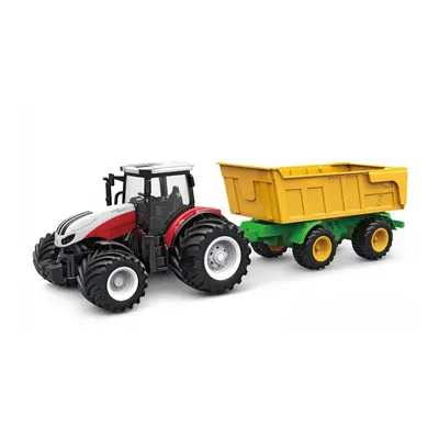 Amewi RC Traktor 2,4 Ghz s přívěsem, světla, zvuk 1:24