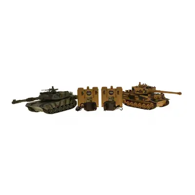 s-Idee RC sada bojujících tanků German Tiger I a M1A2 1:28