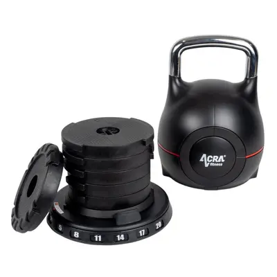 Činka kettlebell Acra 7v1 nastavitelný