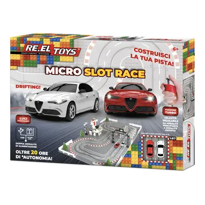 RE.EL Toys Autodráha Micro Slot Race Alfa Romeo 1:87