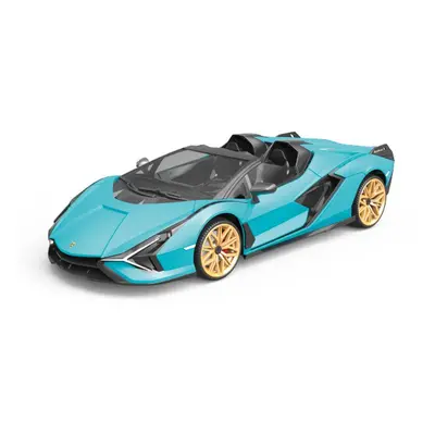 Siva RC auto Lamborghini Sian 1:12 modrá metalíza, proporcionální RTR LED 2,4Ghz