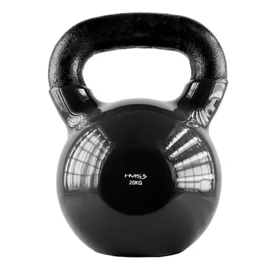 Kettlebell pokrytý vinylem HMS KNV20 20 kg, černý